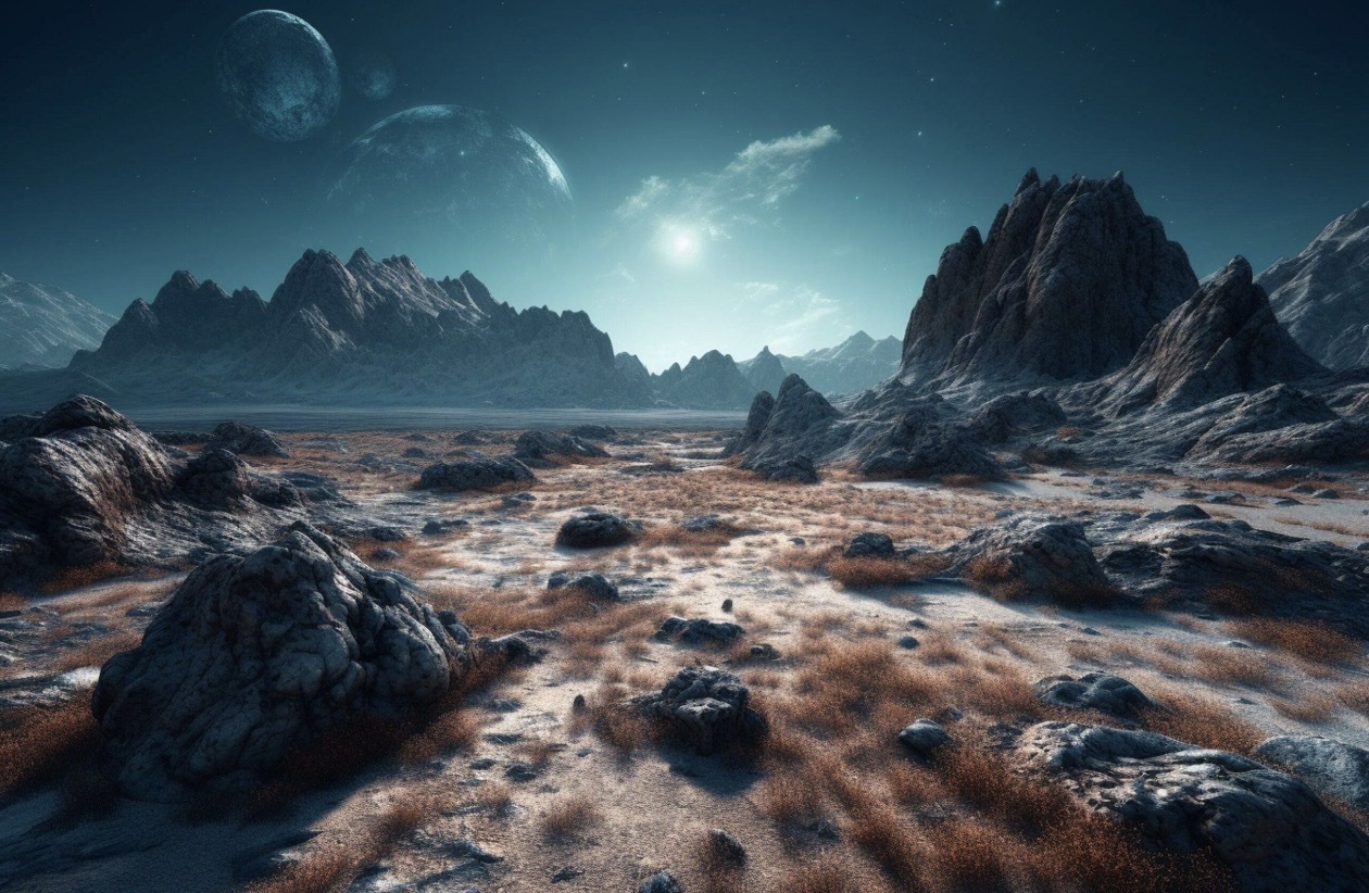AI-generated alien landscape — ScienceTrace