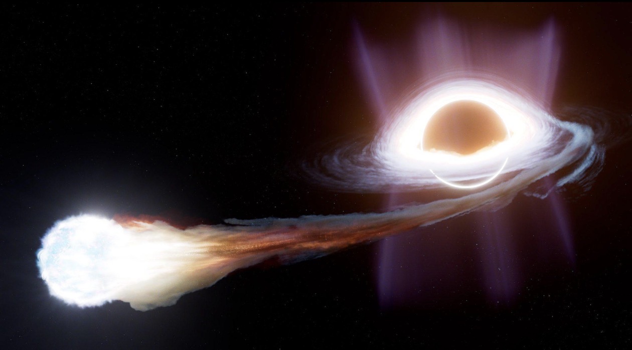 Hidden Supermassive Black Hole Reveals Itself After Destroying a Star