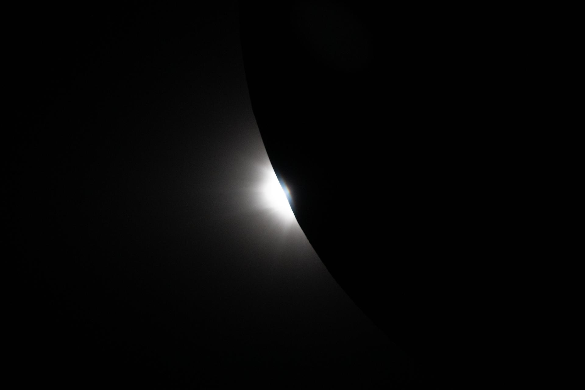 Solar corona visible during a total eclipse — a phenomenon observed during deep space missions